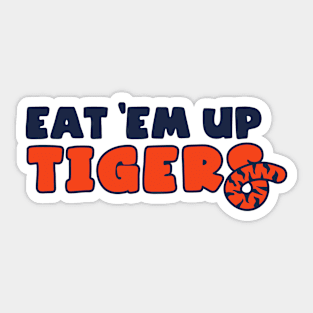 Eat em up tigers Sticker